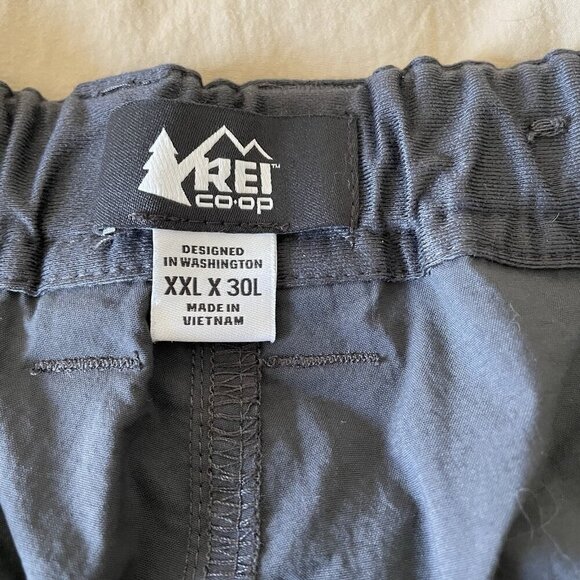 REI Co-op Bundle 2 Convertible Pants Mens XXL x 27” Gray & Tan Hiking Travel - Picture 6 of 12